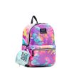 Justice Girls 17" Laptop Backpack with Pouch 2-Piece Set, Purple Tie-Dye