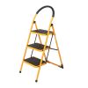 3 Step Ladder Folding Step Stool, Anti-Slip with Rubber Hand Grip, Portable Home and Kitchen Anti-Slip Stepladder, RT