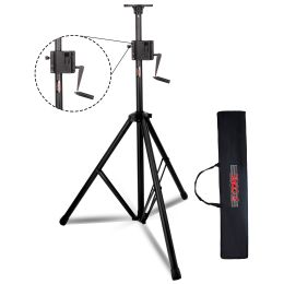 5 Core Crank Up Speaker Stand Height Adjustable 6ft-10 Inches Max Heavy Duty for Stage Light DJ monitor Holder 185LB Load Capacity w/ Safety Switch +