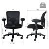 Big and Tall Office Chair 400lbs, Ergonomic Mesh Desk Computer Chair with Adjustable Lumbar Support Arms High Back Wide Seat Task Executive Rolling Sw