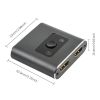 HDMI Switch 4K HDMI Splitter; 2 Input 1 Output Or 1 In 2 Out; Supports 4K 60Hz 3D HD 1080P For PC Monitor; Projector; Blu-Ray Player; TV Stick; Switch