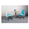 Good Quality Grey Swivel Rocking Staff Computer Mesh Fabric Office Chair