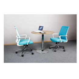 Good Quality Grey Swivel Rocking Staff Computer Mesh Fabric Office Chair (Color: Blue)