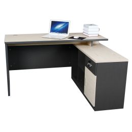 Office Supplier Custom L Shape Modern Computer Desk Office Furniture (Color: Color, size: 1400*700*750mm)