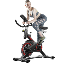 Home Cardio Gym Workout Professional Exercise Cycling Bike (Type: Professional Exercise Bikes, Color: Black A)