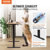 VEVOR Height Adjustable Desk, 3-Key Modes Electric Standing Desk, Whole Piece Desk Board, Sturdy Dual Metal Frame, Max. Loading 180 LBS Computer Sit S