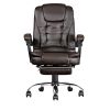High Back Office Chair, Adjustable Ergonomic Office Chair, Executive PU Leather Swivel Work Chair with Lumbar Support, Computer Desk Chair with Footre