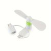 1pc Mini Cell Phone Fan; 3-in-1 Mobile Phone Fans Compatible With IPhone/iPad/Android Smartphone/Tablet Fit For Micro USB/Type C/Lightning Port Fan Co