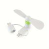 1pc Mini Cell Phone Fan; 3-in-1 Mobile Phone Fans Compatible With IPhone/iPad/Android Smartphone/Tablet Fit For Micro USB/Type C/Lightning Port Fan Co