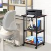 Home Office Adjustable Shelf Mobile Small Printer Table