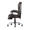 High Back Office Chair, Adjustable Ergonomic Office Chair, Executive PU Leather Swivel Work Chair with Lumbar Support, Computer Desk Chair with Footre