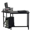 L-Shaped Desktop Computer Desk Black--YS