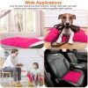 4Pcs Chair Cushion Pads Pillow Soft Tie On Square Sitting Mats For Home Office Car Sitting Travel