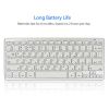Mini Bluetooth Keyboard Ultra Thin Portable Wireless Keyboard Russian/Spanish/Arabic/Hebrew Layout for Tablet/iPad/Laptop/Phone